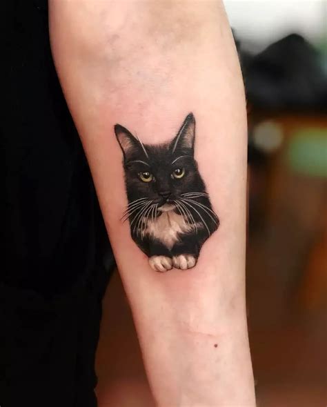 Black cat tattoo | Cat outline tattoo, Black cat tattoos, Cat tattoo ...