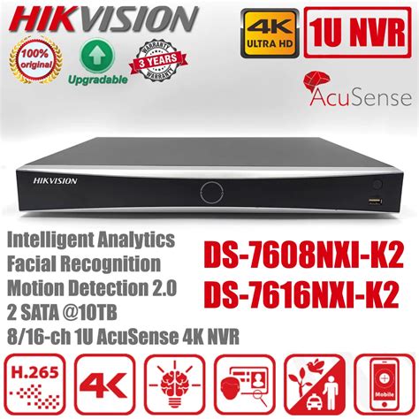 Hikvision DS 7608NXI K2 And DS 7616NXI K2 8 16 Channel 4K H 265 2SATA