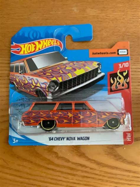 HOT WHEELS Chevy Nova Wagon HW Flames GHD