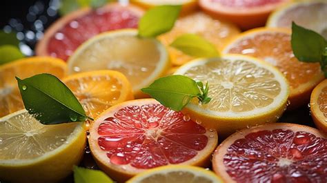 premium photo fresh citrus fruits lime lemon grapefruit orange