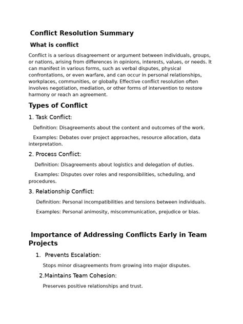 Resolving Conflict Pdf Mediation Conflict Resolution