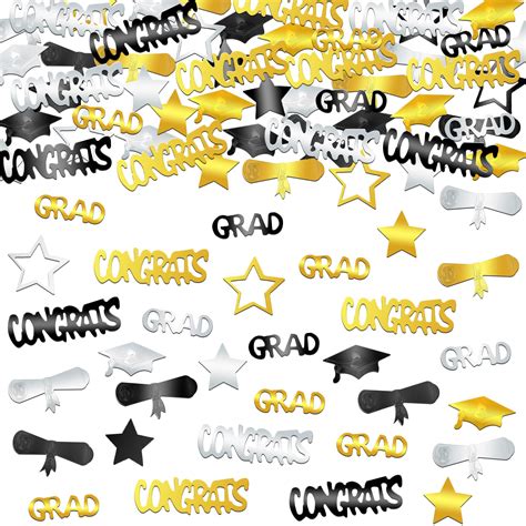 Buy Katchon Black And Gold Graduation Confetti 2024 Pack Of 1000