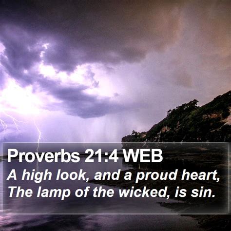 Proverbs Web A High Look And A Proud Heart The Lamp Of The