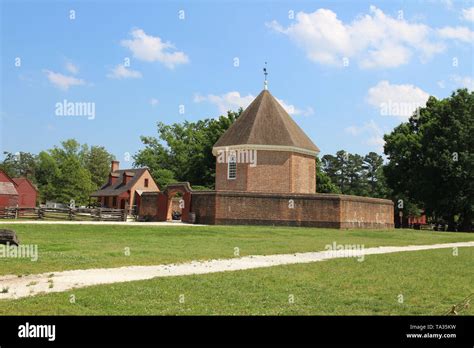 A Powder Magazine In Colonial Williamsburg Virginia Usa Stock Photo