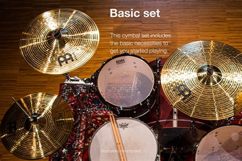 Meinl Cymbal Set Box Pack With Hihats Crash Ride Plus A Free