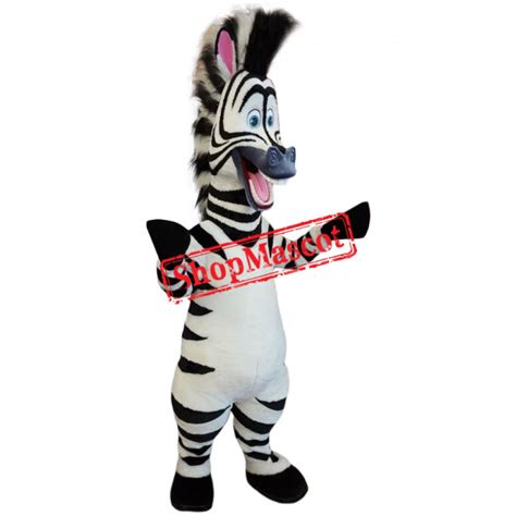 Superb Happy Zebra Mascot Costume