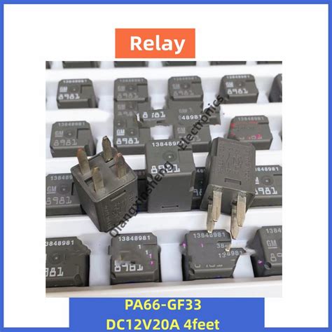 Relay 13848981 Pa66-gf33 DC12V 20A 4-Pin Car Relay | Shopee Malaysia