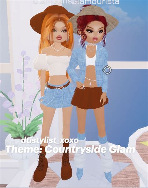 Dti Countryside Glam Theme Outfit In 2024 Elegant Makeup Themed