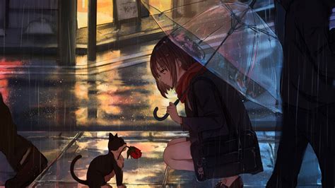 15+ Anime Wallpaper Rain PNG - My Anime List