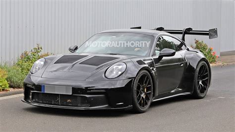 2023 Porsche 911 GT3 RS spy shots: New track star spotted for first time