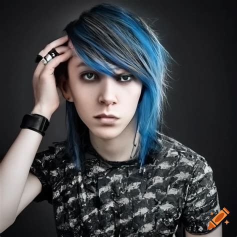 Portrait Of A Stylish Guy With Blonde Hair