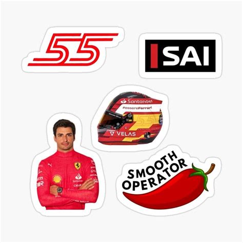 Carlos Sainz Sticker Pack Smooth Operator Sticker For Sale By The