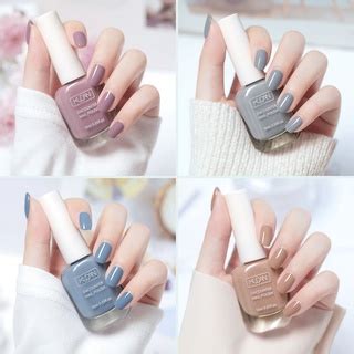 Nail Polish Fine Flash No Bake Non Peelable Transparent Nail Polish Nude Color Finger Polish Set