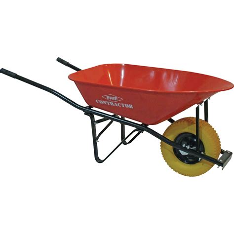 Big Wheel Contractor Wheelbarrow Cu Ft Steel Tray Scn Industrial