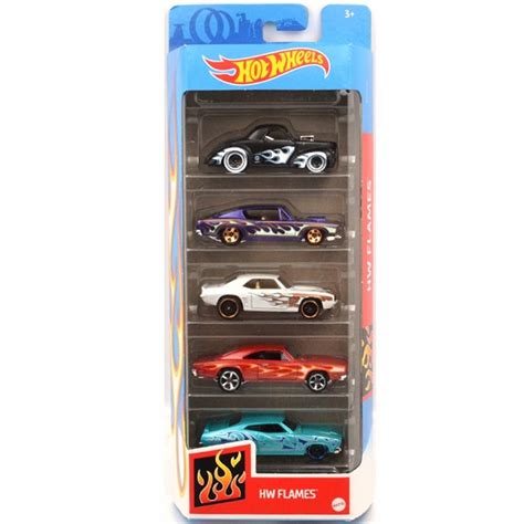 Hot Wheels Beşli Araba Setleri HW Flames 1806 GTN48