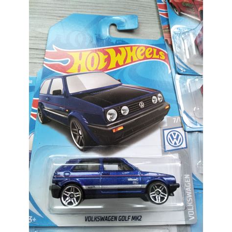 Hot Wheels Volkswagen Golf Mk Blue Shopee Malaysia