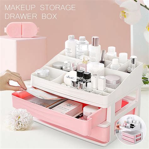 Makeup Holder Case Box Cosmetic Storage Lipstick Drawer Jewelry Storage Extra Large Makeup