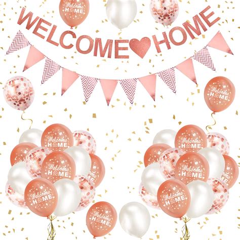 Buy Welcome Home Decorationswelcome Home Banners And Balloons Setrose