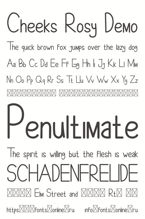 Cheeks Rosy Demo font