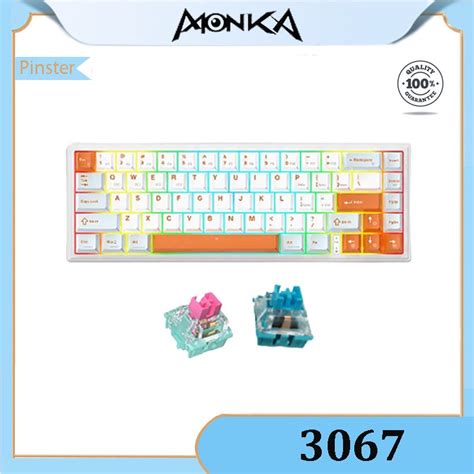 Monka Gasket Mechanical Keyboard Rgb Hot Swappable Custom Keyboard Shopee Philippines