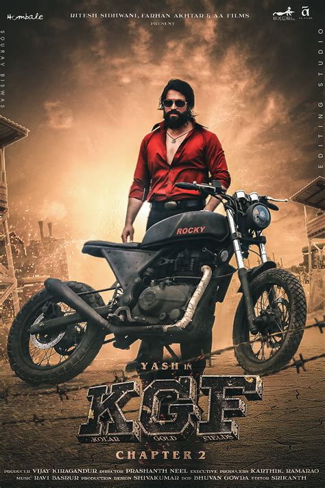 Kgf Chapter 2 Movie Poster On Behance