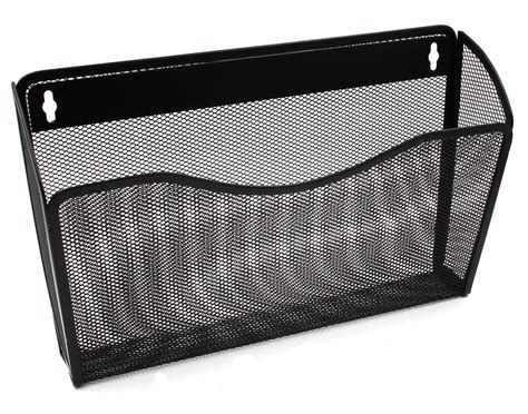 Ybm Home Single Pocket Office Mesh Wall Mount Hanging File Holder