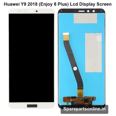 Huawei Y9 2018 White Lcd Screen Display Combo Folder with Digitizer ...