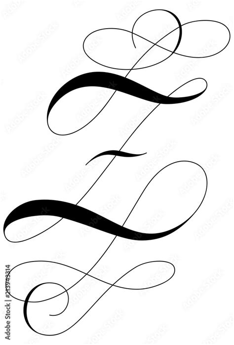 Calligraphy Alphabet Letter Z Stock Illustration | Adobe Stock