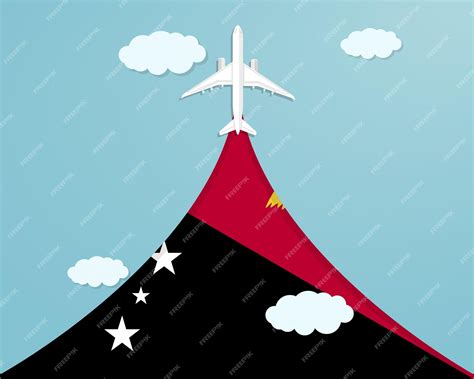 Premium Vector | Travel to Papua New Guinea by flight destination