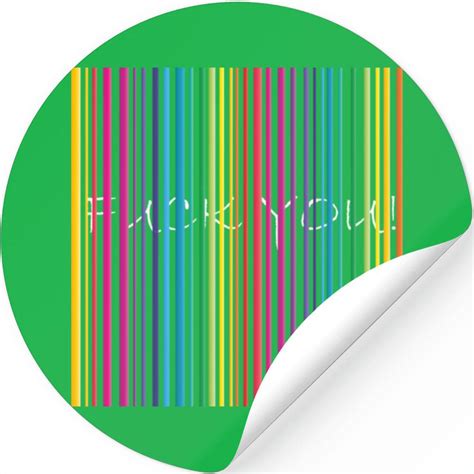 Barcode Fuck You Designed Sold By Charles Charles