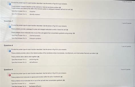 Solved Figure 4.6 Plasma Membrane Proteins. The major | Chegg.com