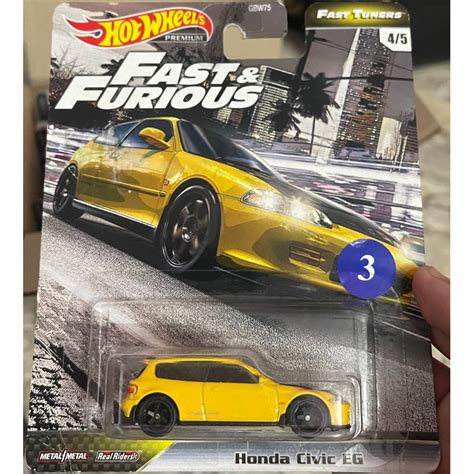 Genuine Hot Wheels Honda Civic EG Car Model 1 64 Scale Shopee Malaysia