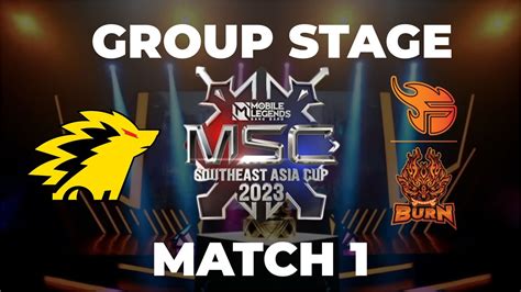 Msc Group Stage Day Onic Esports Vs Burn X Flash Match