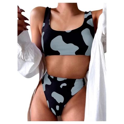 MAILLOT DE BAIN Femme maillot de bain maillots de bain Biquini femmes vache imprimé Bikini