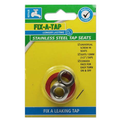 Fix A Tap Stainless Steel Tap Seats 2 Pack 13mm Home Hardware