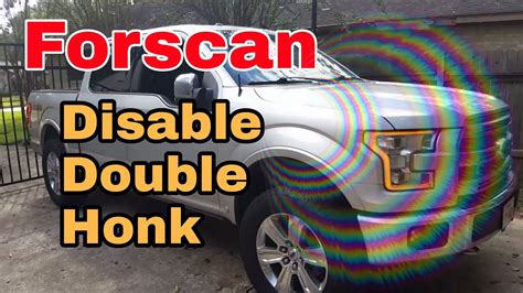 Forscan Ford F150 Double Honk Disable YouTube