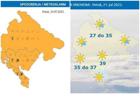 ДАН Sjutra na snazi narandžasti meteoalarm do 39 stepeni