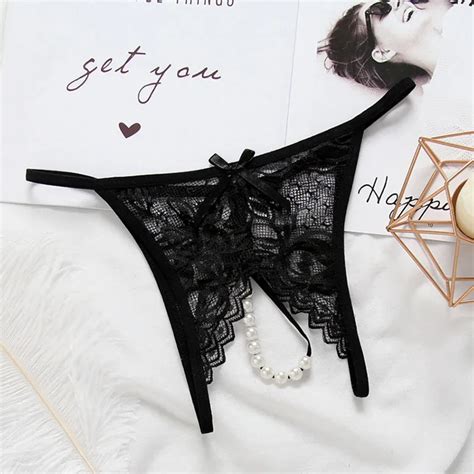 Culotte sexy en dentelle avec ouverture à l'entrejambe pour femme, sous ...