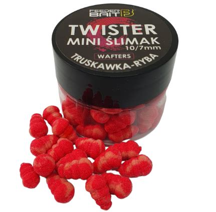 Przynęta method feeder Mini Ślimak Wafters Truskawka Feeder Bait 6mm