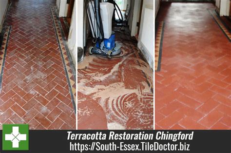 Terracotta Tiled Floor Restoration In Chingford South Essex Tile Doctor