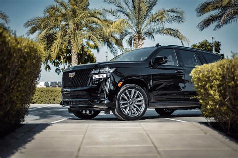 Rent Cadillac Escalade Black In Dubai Suv Octane Car Rental Dubai