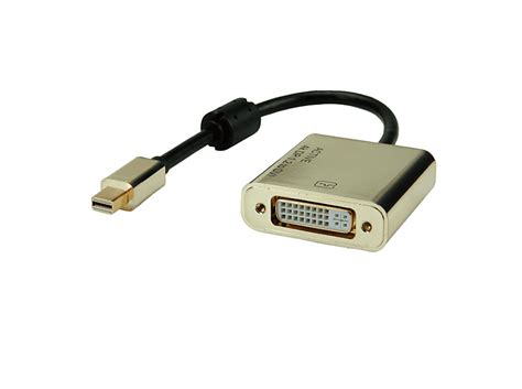 ROLINE GOLD 4K Mini DisplayPort/DVI Adapter, Actief, v1.2, Mini DP Male ...