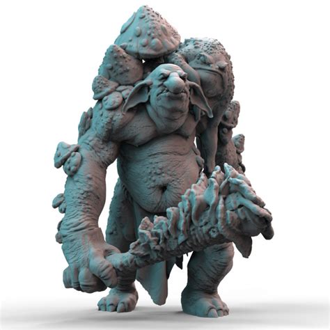 3d Printable Goblin Fungal Troll Pre Supported By Print My Minis