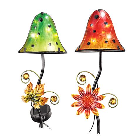 20 Glass Flower Solar Garden Lights Ideas To Consider Sharonsable