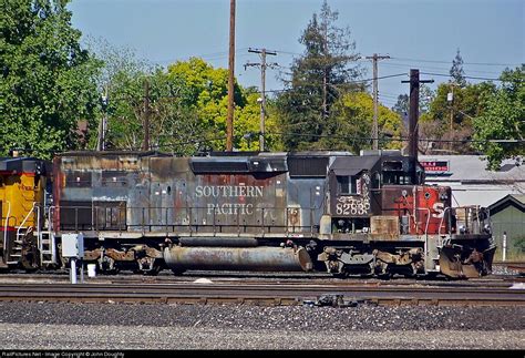 southern pacific railroad emd sdt   roseville california