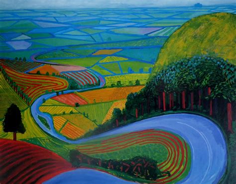 Going Up Garrowby Hill David Hockney In 12 X Etsy
