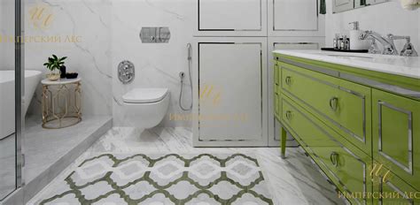 Дизайнерская тумба под раковину зелёного цвета купить в Москве