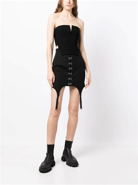 Dion Lee Angled Rib Bustier Corset Black Farfetch