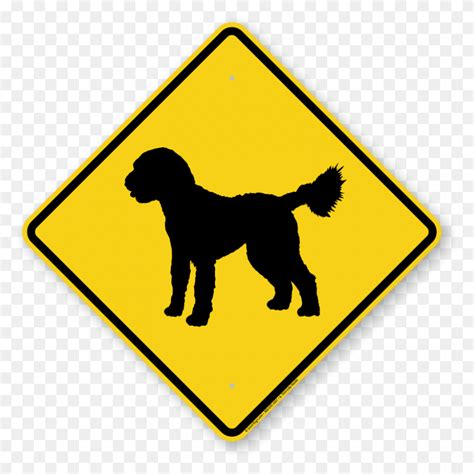 Dog Breed Crossing Signs Dog Crossing Signs - Goldendoodle Clipart ...