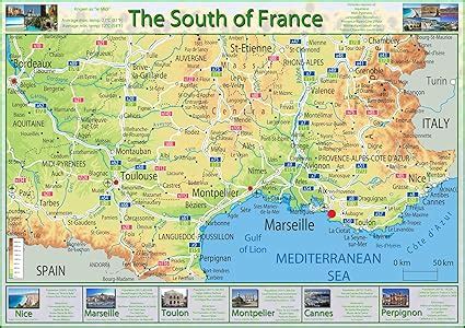 carte sud de france info voyage carte plan